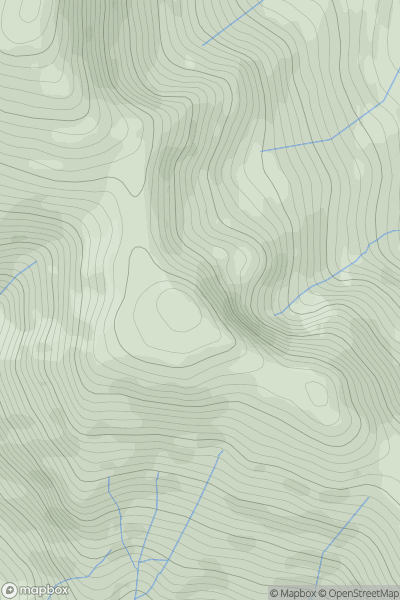 Thumbnail image for Foel Gron [Snowdonia] [SH560568] showing contour plot for surrounding peak